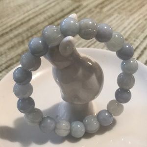 Grades A Natural Pumpkin Beads Jade Bracelet
